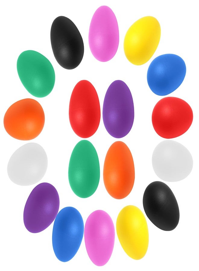 Litoexpe 18 PCS Plastic Egg Shaker Set (9 Color), Musical Hand Percussion Shakers, Musical Egg Maracas Percussion Instruments - Image 1